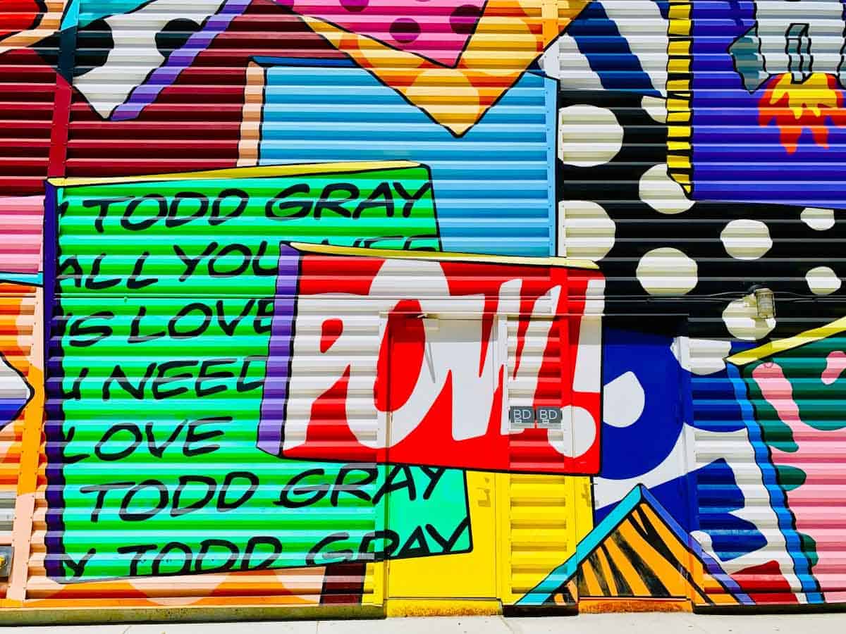 Graffiti inspired by pop art and Roy Lichtenstein.