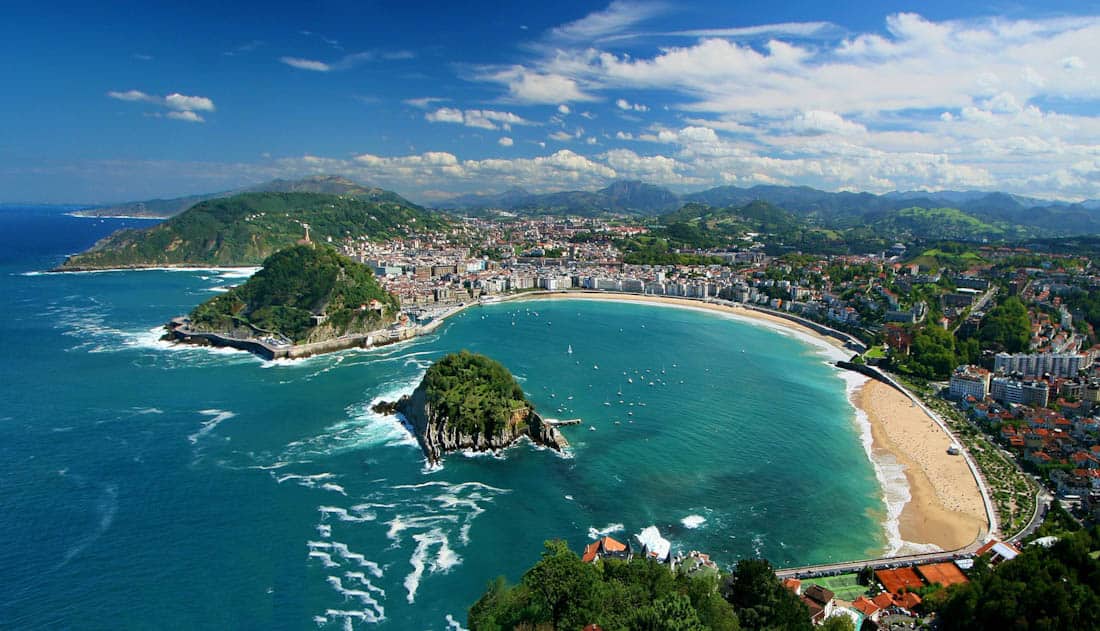 San Sebastian, Spain, the birthplace of Basque cheesecake. Isn't is lovely? 