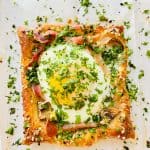 Croque madame with puff pastry.