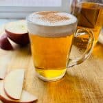 Hot apple cider with bourbon.