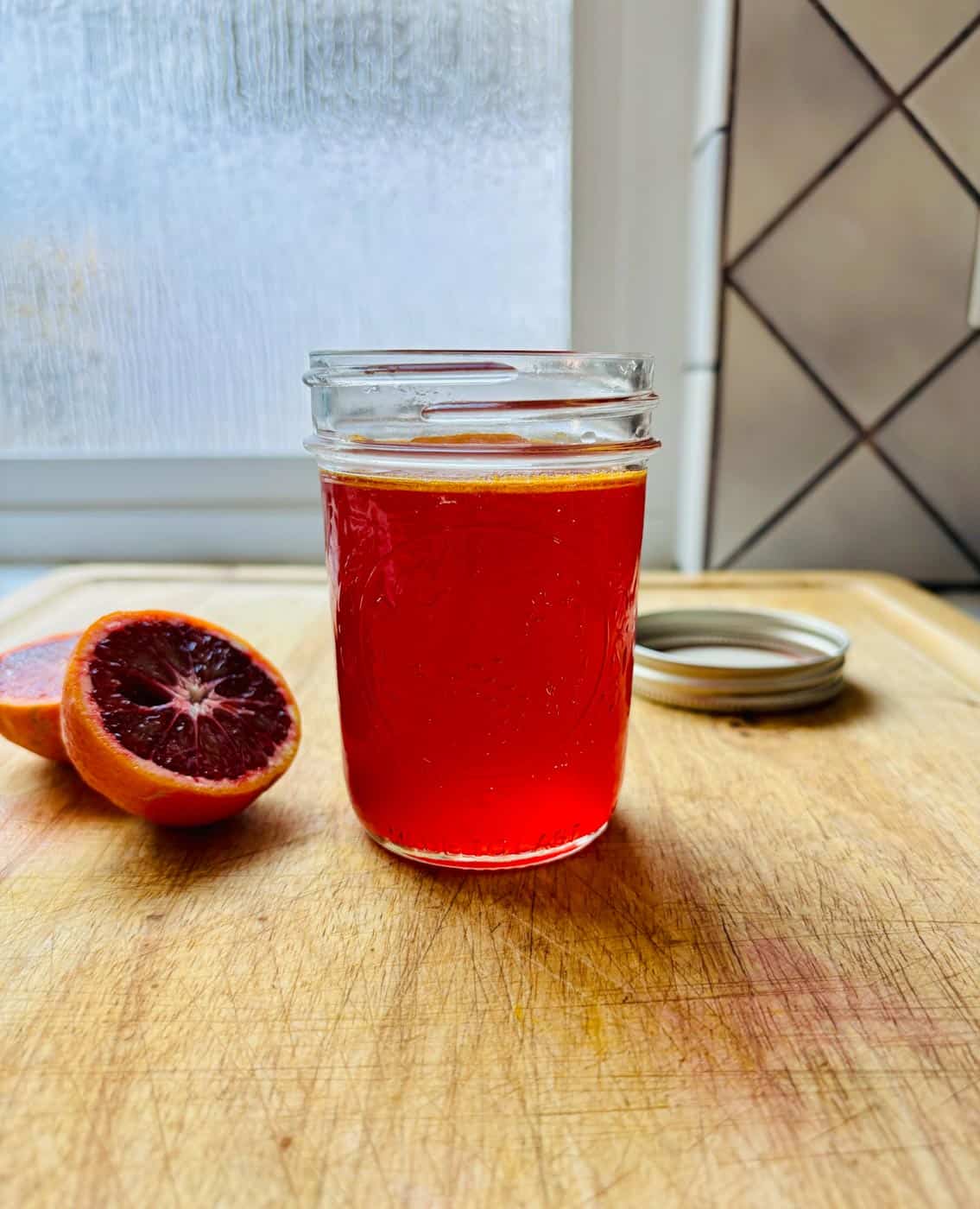 Blood orange simple syrup.