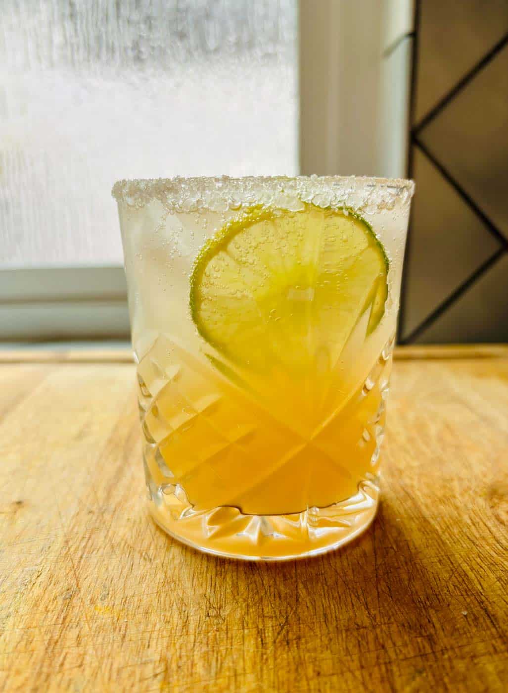 Grapefruit Coconut Paloma Mocktail.