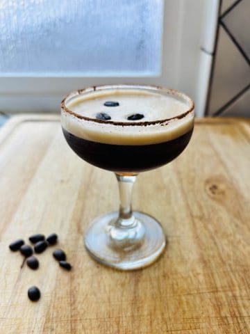 Espresso Martini Mocktail.