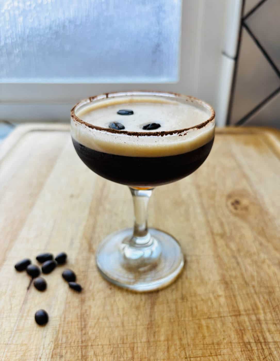 Espresso Martini Mocktail.
