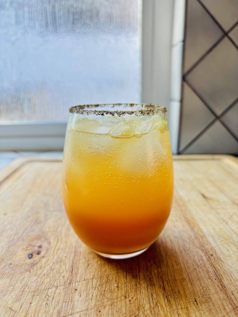 Ginger turmeric fizz.