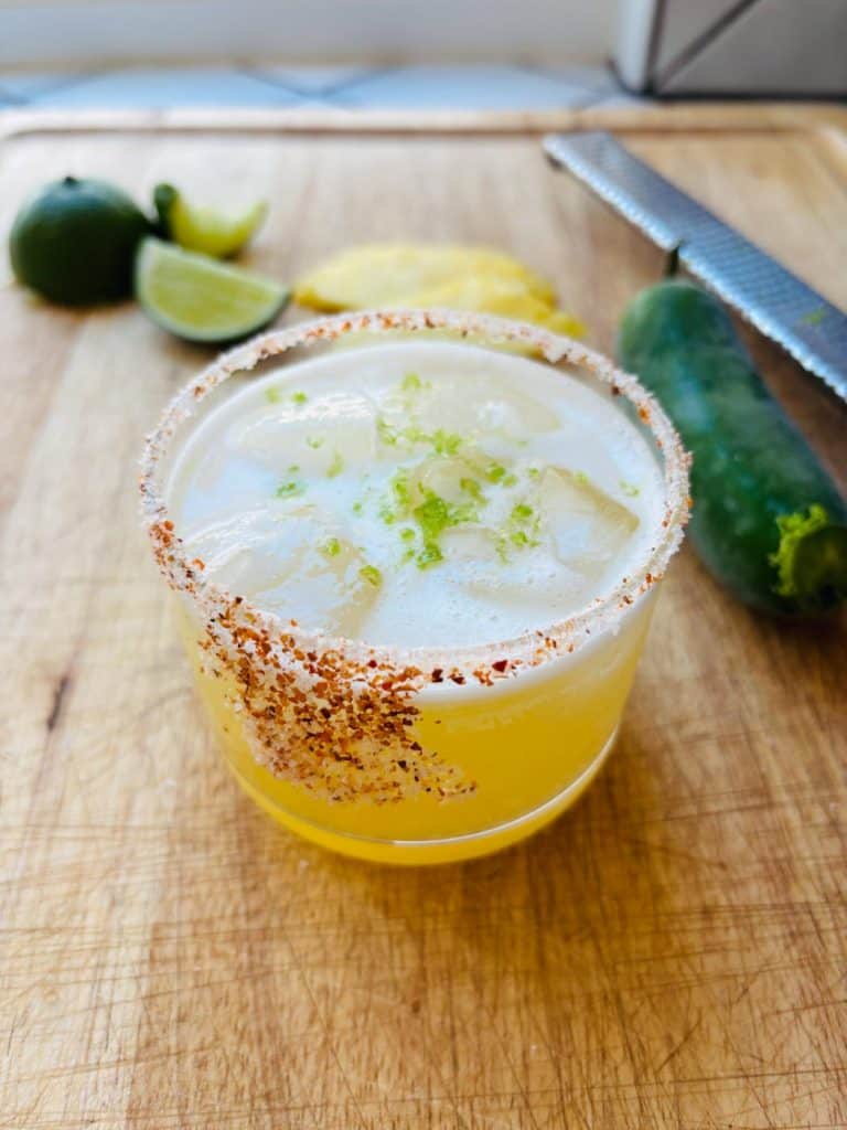 Pineapple jalapeno margarita.