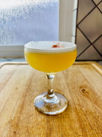 Pisco Sour mocktail.